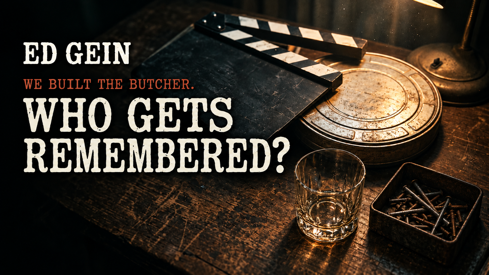 Documentary cover: We Built the Butcher. Who Gets Remembered?