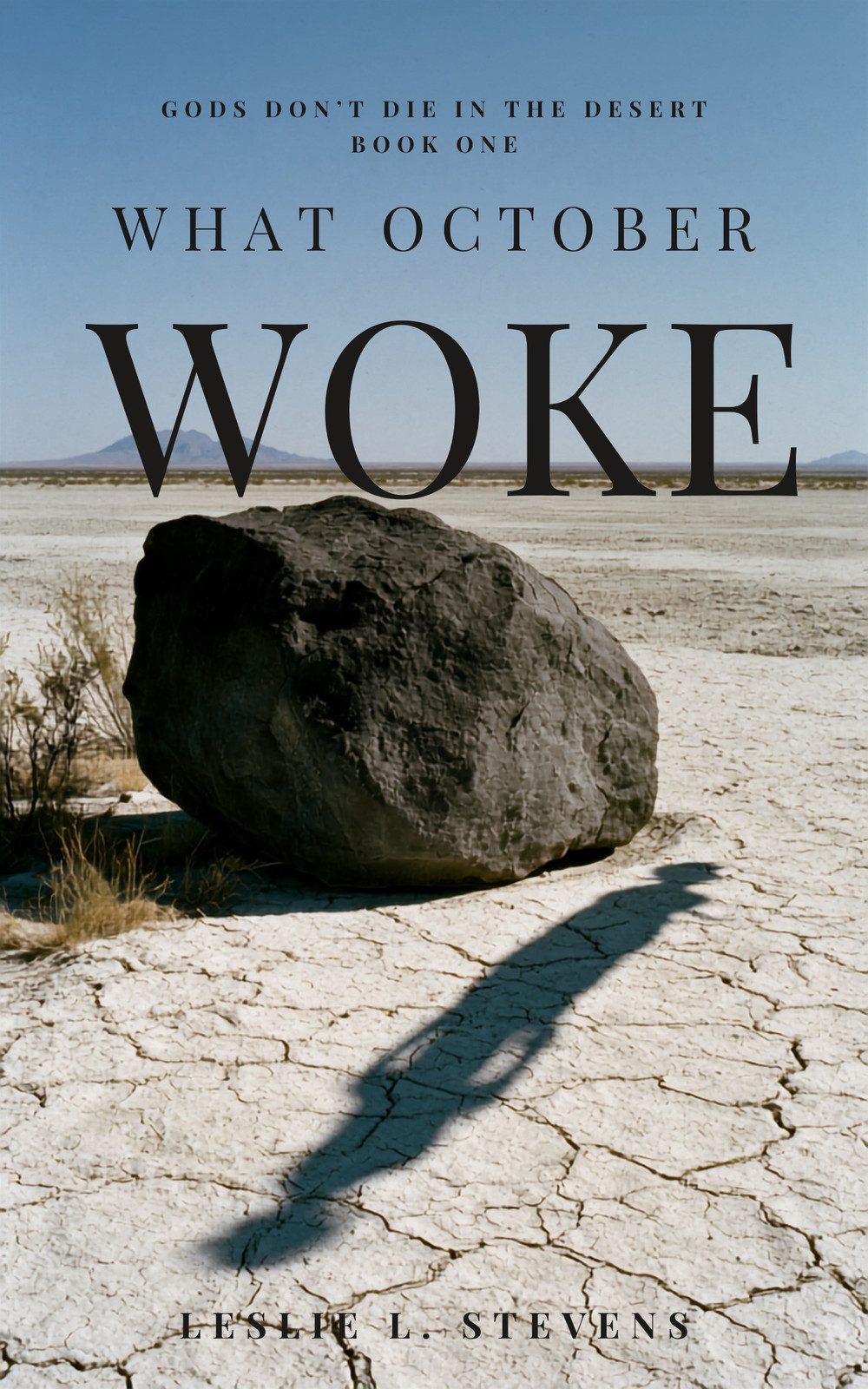 Cover of What October Woke by Leslie L. Stevens.